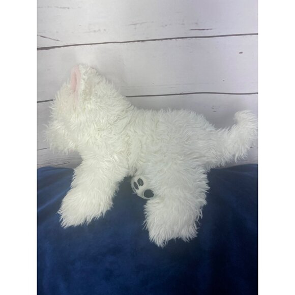 Build A Bear Dog Scottish Terrier White Shaggy BABW Puppy Stuffed Plush 15 - Picture 2 of 6